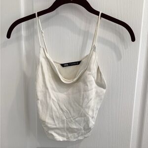 Zara creamy White Women's Top